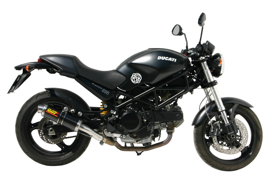 MIVV 2 Slip-on, GP Carbon, Standard Exhaust For Ducati Monster 695 2006-2008