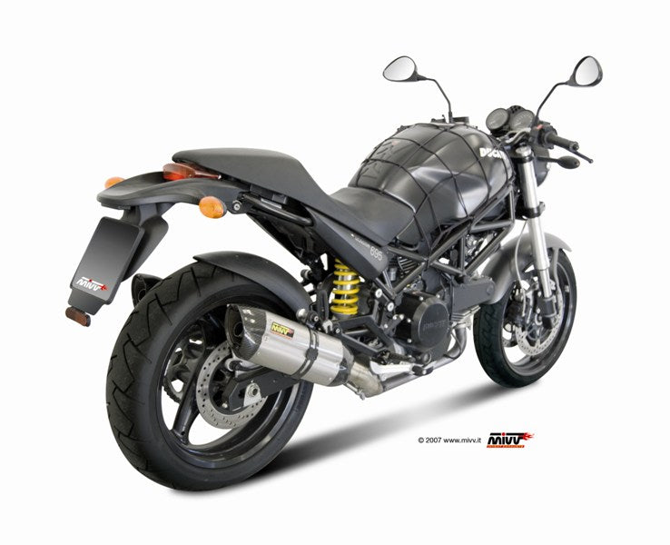 MIVV 2 Slip-on, Suono Stainless Steel, Standard Exhaust For Ducati Monster 695 2006-2008