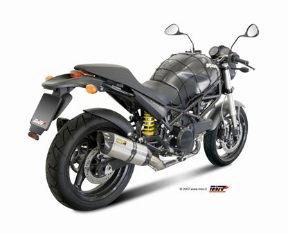 MIVV 2 Slip-on, Suono Stainless Steel, Standard Exhaust For Ducati Monster 695 2006-2008