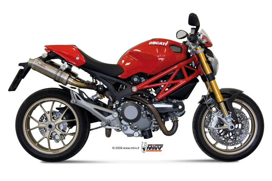 MIVV 2 Slip-on, GP Titan, Standard Exhaust For Ducati Monster 795 12-14, Monster 796 10-14, Monster 1100 08-10