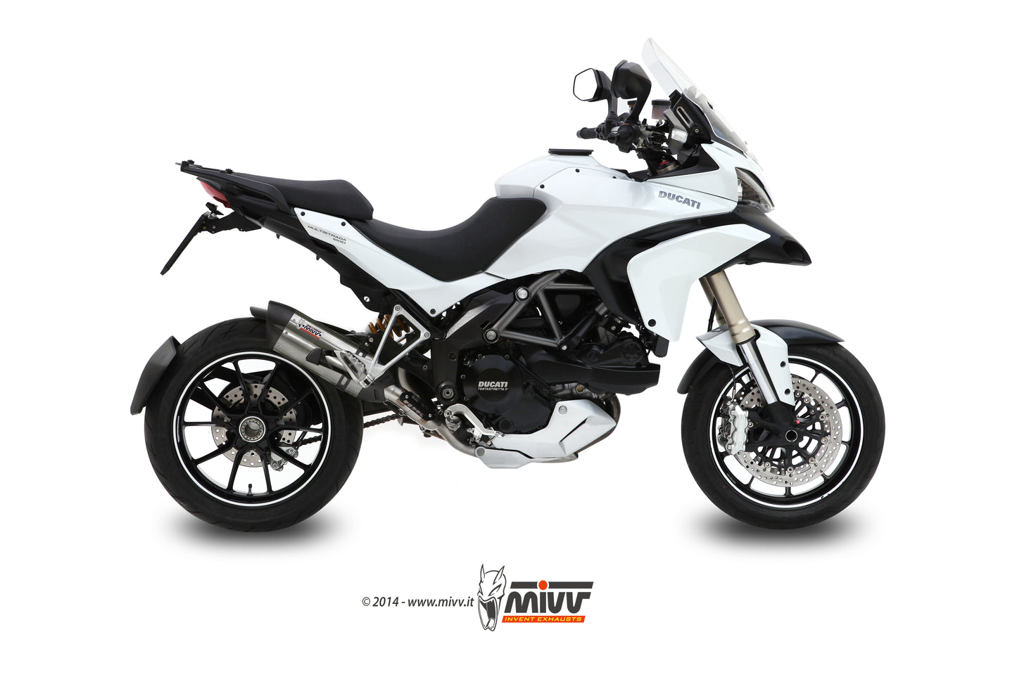 MIVV Slip-on, Suono Stainless Steel, Standard Exhaust For Ducati Multistrada 1200 2010-2014