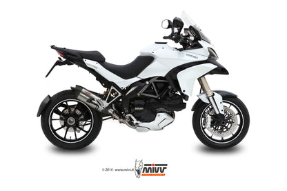 MIVV Slip-on, Suono Stainless Steel, Standard Exhaust For Ducati Multistrada 1200 2010-2014