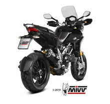 MIVV Slip-on, Delta Race Black, Standard Exhaust For Ducati Multistrada 1200 2010-2014