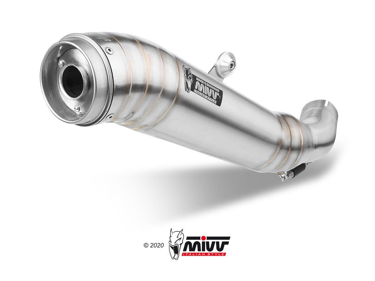 MIVV Slip-on, Ghibli Stainless Steel, Standard Exhaust For Ducati Hypermotard 821/Hyperstrada 821 2013-2015
