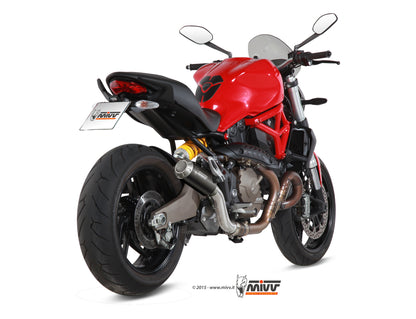 MIVV Slip-on, MK3 Black, Standard Exhaust For Ducati Monster 821 14-17, Monster 1200 / S 14-16