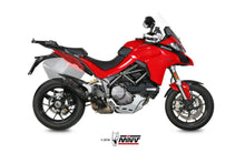 MIVV Slip-on, Suono Black, Standard Exhaust For Ducati Multistrada 1200 15-17, Multistrada 1260 18-20