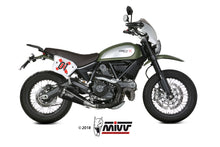 MIVV Slip-on, Delta Race Black, Standard Exhaust For Ducati Scrambler 800 2015-2020