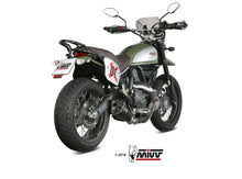 MIVV Slip-on, Delta Race Black, Standard Exhaust For Ducati Scrambler 800 2015-2020
