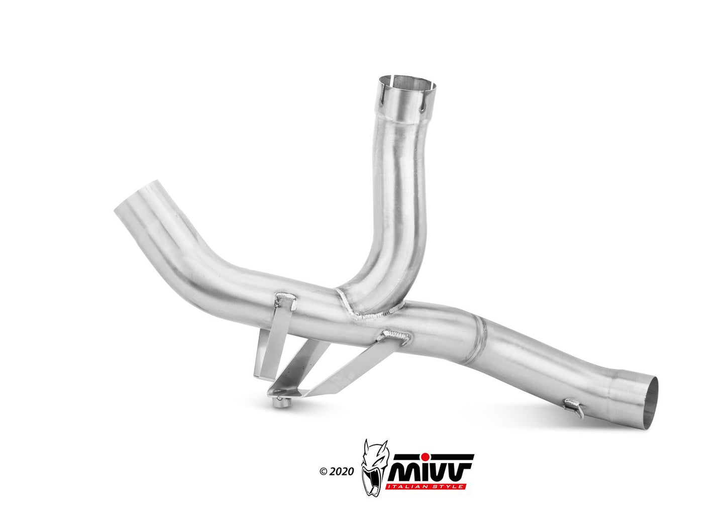 MIVV No-kat pipe (compatible with both MIVV and original silencers). Exhaust For Ducati Multistrada 950 2017-2021