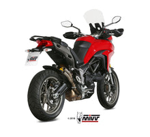 MIVV Slip-on, Double Gun Titanium, Standard Exhaust For Ducati Multistrada 950 17-21, Multistrada 1200 Enduro 16-18