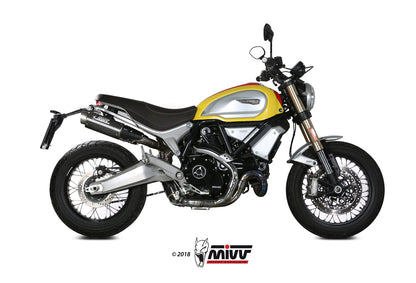 MIVV 2 Slip-on, GPpro Carbon, Standard Exhaust For Ducati Scrambler 1100 2018-2020