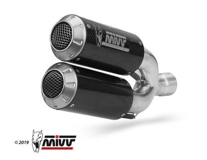 MIVV 2 Slip-on, MK3 Carbon, Standard Exhaust For Ducati Monster 1200 / S 2014-2016