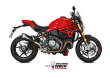 MIVV Slip-on, Delta Race Black, Standard Exhaust For Ducati Monster 821 18-20, Monster 1200 17-21