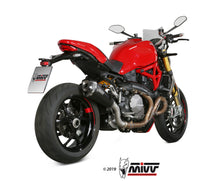 MIVV Slip-on, Delta Race Black, Standard Exhaust For Ducati Monster 821 18-20, Monster 1200 17-21