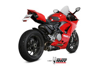 MIVV 2 Slip-on, Delta Race Black, Standard Exhaust For Ducati Panigale V2 2020-2021