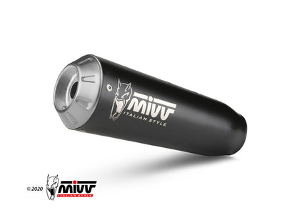 MIVV 2 Slip-on, X-M1 Black, Standard Exhaust For Ducati Streetfighter V4 2020-2021