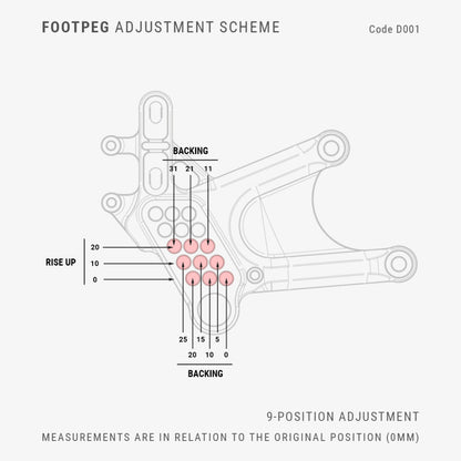 Bonamici Racing Aluminium Rearsets "Street Race" for the Ducati Panigale V4 / V4S 2025