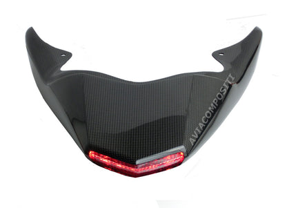 AviaCompositi Carbon Fiber Tail For Single Muffler Exhaust for Ducati Hypermotard 1100 / Evo / 796