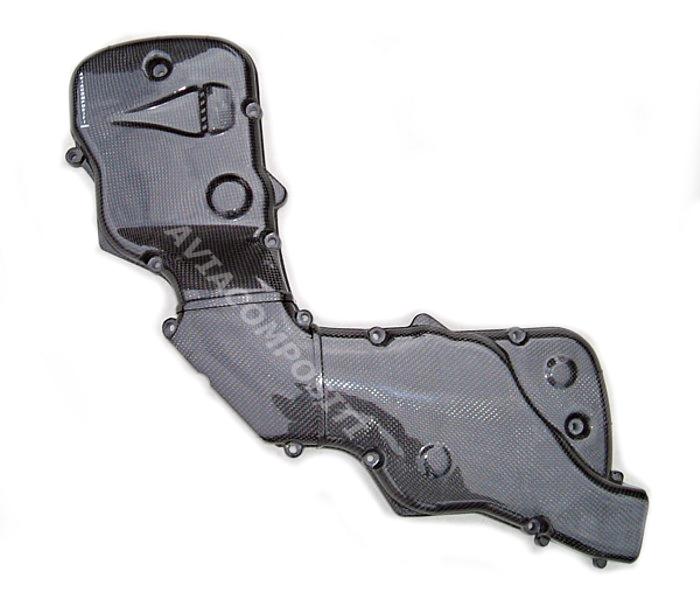 AviaCompositi Carbon Fiber Belt Covers w/ intake for Ducati 999 / 998 / 996R / 749 and Monster S4RS / S4RT