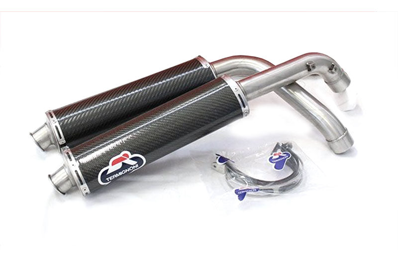 Termignoni Carbon Fiber Slip-ons (45mm dia) for Ducati 998 / 996 / 916 / 748 - (Formally Ducati Performance 96103402B)