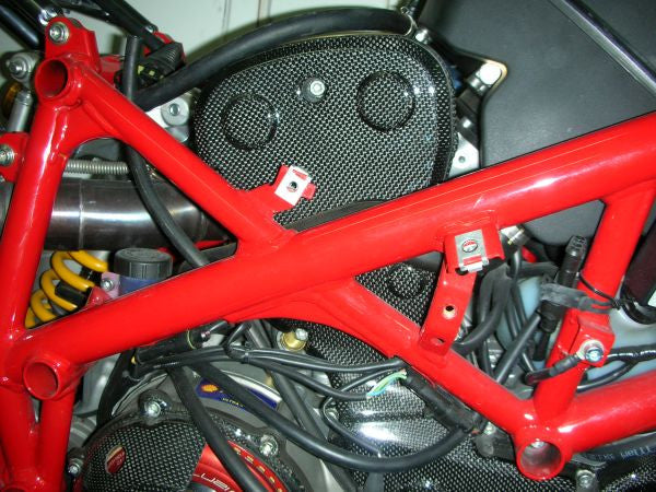 CARBONVANI - DUCATI 848 / 1098 & 1198 CARBON FIBER ENGINE BELT COVER (2007-13)