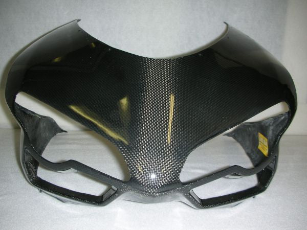 CARBONVANI - DUCATI 848 / 1098 & 1198 CARBON FIBER HEADLIGHT FAIRING - ROAD VERSION (2007-13)