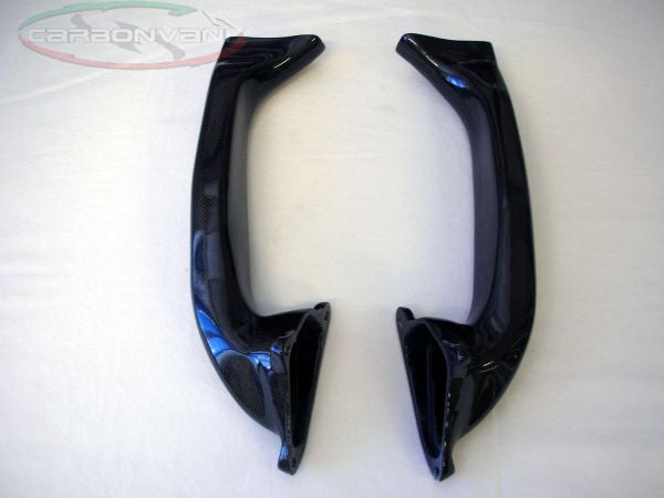 CARBONVANI - DUCATI 848 / 1098 & 1198 CARBON FIBER AIR DUCTS WITH SIDE AIR VENTS FOR ORIGINAL AIR BOX (2007-13)