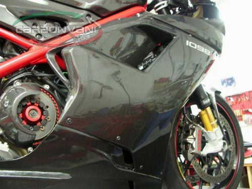 CARBONVANI - DUCATI 848 / 1098 & 1198 CARBON FIBER SBK RH SIDE PANEL (2007-13)