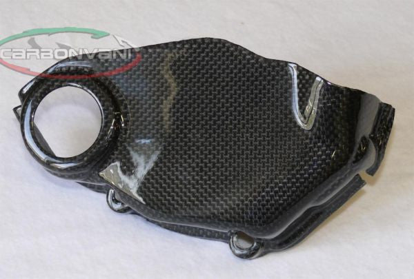 CARBONVANI - DUCATI 848 / 1098 & 1198 CARBON FIBER ENGINE GUARDS LH/RH WITH ATTACHMENT HOOKS (2007-13)