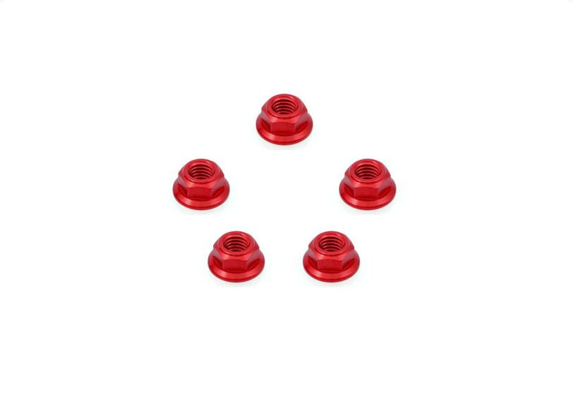 CNC Racing Set of 5 ring gear nuts for the FC212 / FC301 / FC302 (hold sprocket to carrier), For Ducati and MV Agusta models - M8x1.25