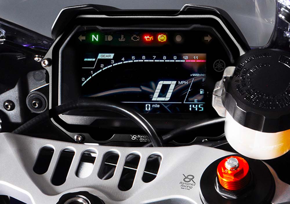 Bonamici Racing Dashboard Protection for the Yamaha YZF R7 2021-2023