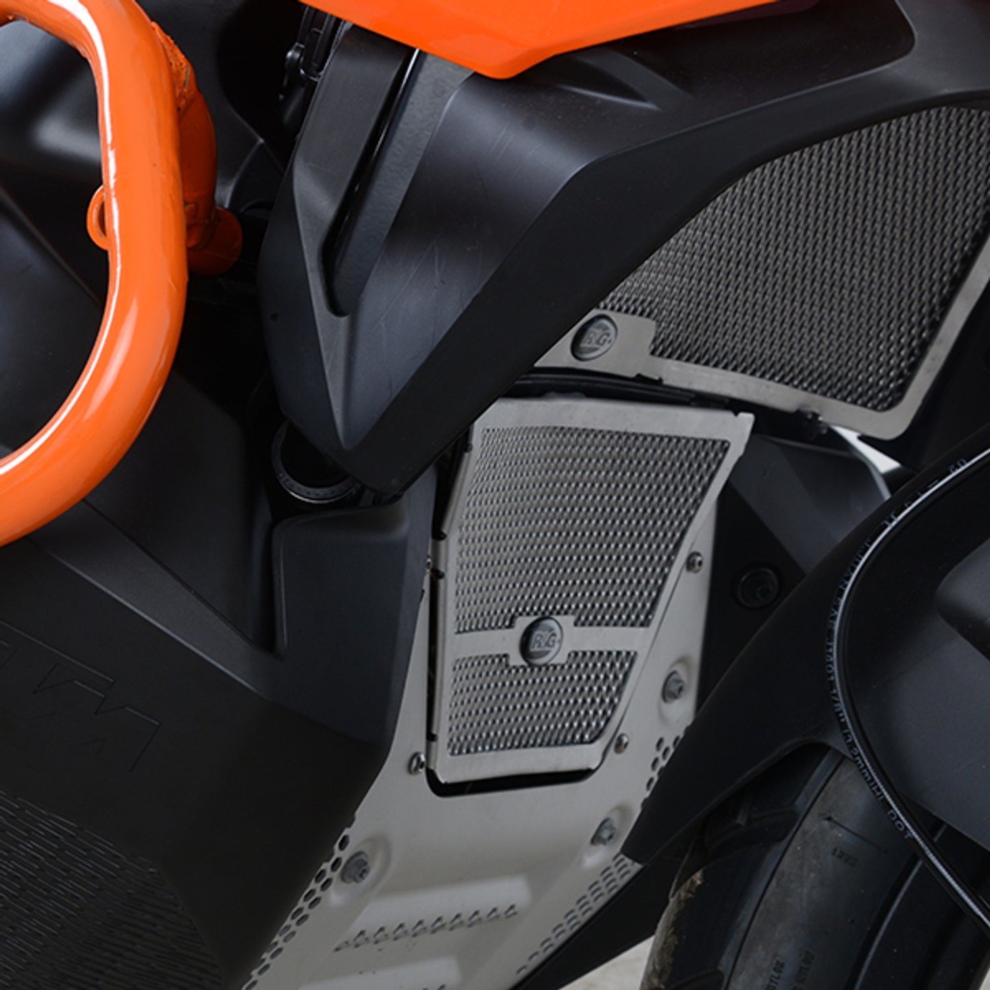 R&G Racing Downpipe Grille for KTM 790 Adventure '19-'21 and Husqvarna Norden 901 '22