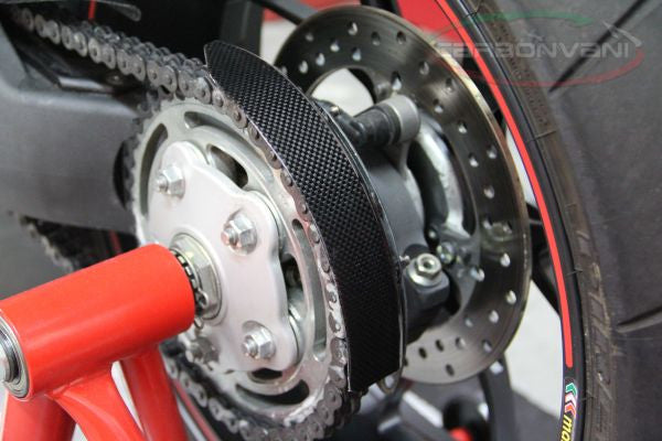 CARBONVANI - DUCATI HYPERMOTARD 1100 / 796 CARBON FIBER REAR CHAIN SPROCKET SPLASHGUARD