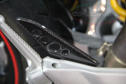 CARBONVANI - DUCATI HYPERMOTARD 1100 / 796 CARBON FIBER PILLION HEEL GUARDS