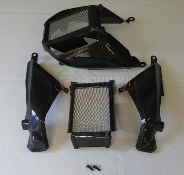 CARBONVANI - DUCATI MONSTER M696 / M796 / M1100 CARBON FIBER OIL COOLER COVER (DUCT)