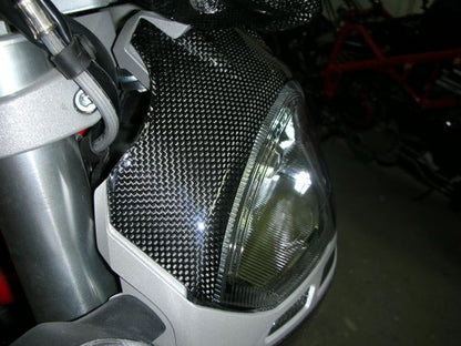 CARBONVANI - DUCATI MONSTER M696 / M796 / M1100 CARBON FIBER HEADLIGHT COVER