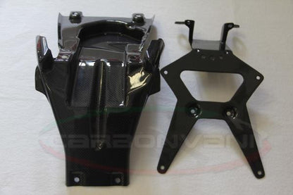 CARBONVANI - DUCATI MONSTER M696 / M796 / M1100 CARBON FIBER LICENCE PLATE HOLDER (lights not included)