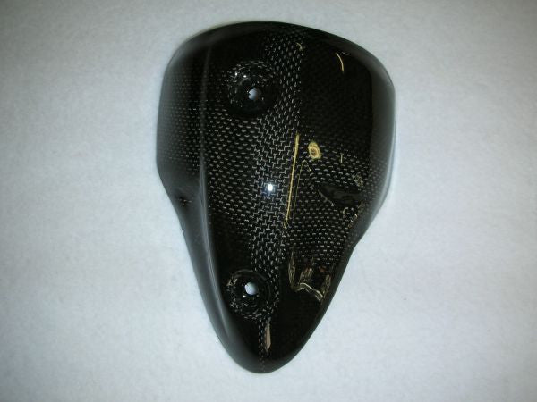 CARBONVANI - DUCATI MONSTER M696 / M796 / M1100 CARBON FIBER LH HEAT SHIELD FOR STANDARD SILENCER