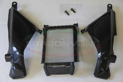 CARBONVANI - DUCATI MONSTER M696 / M796 / M1100 CARBON FIBER OIL COOLER COVER (DUCT)