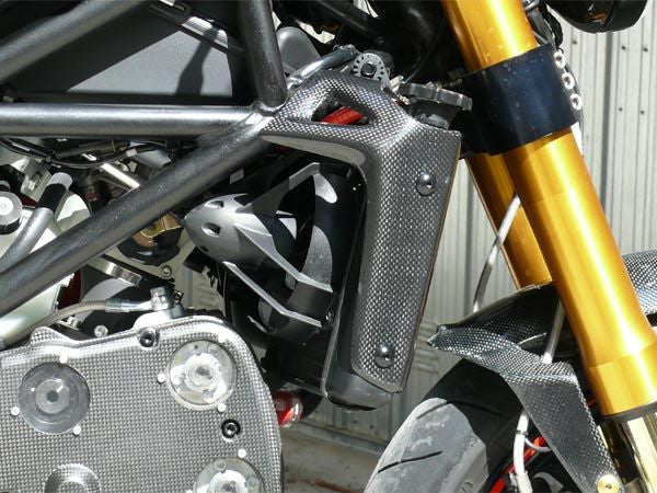 CARBONVANI - DUCATI MONSTER CARBON FIBER COOLER COVERS  FOR S4/S4R/S4RS