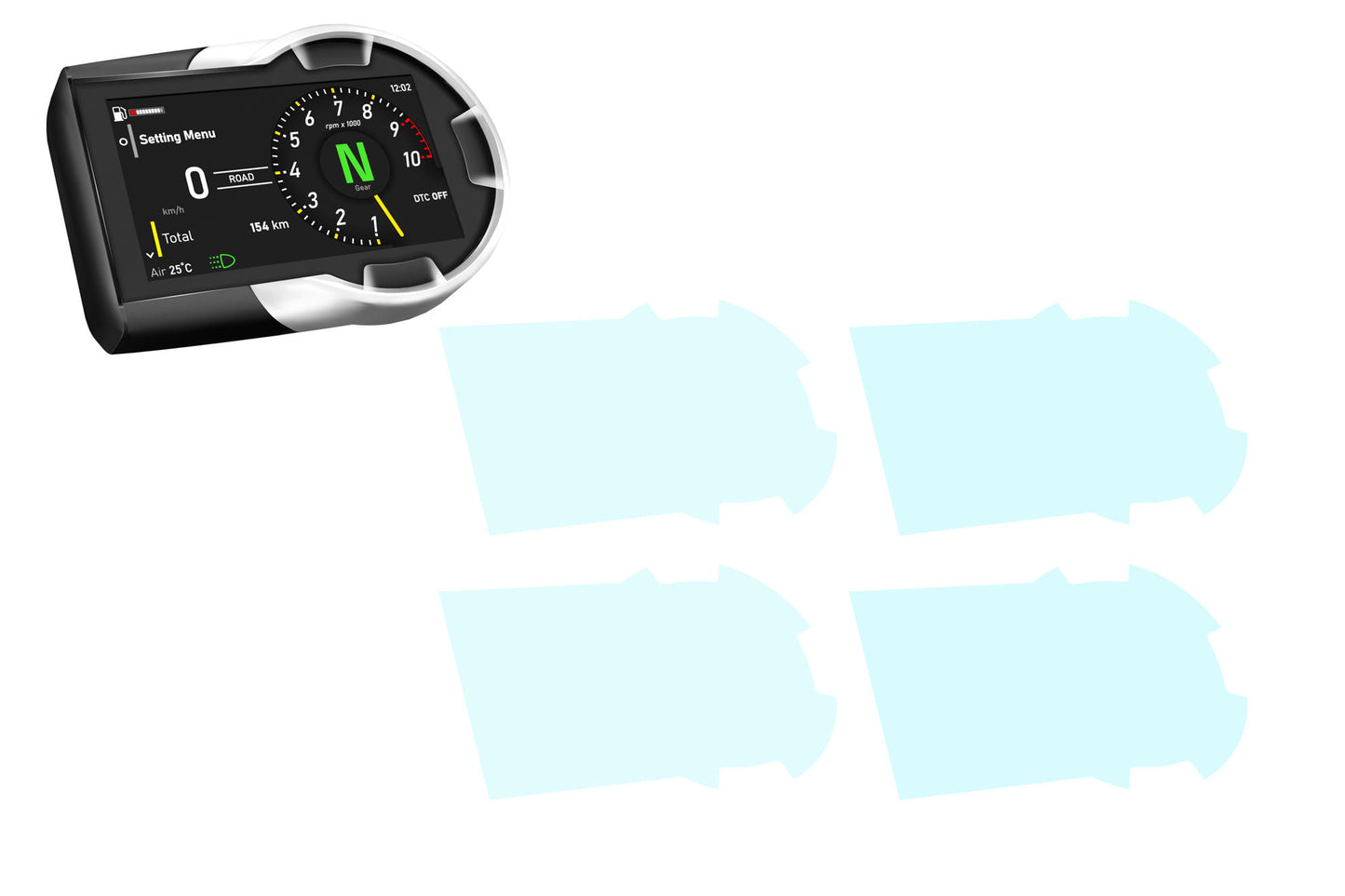 CNC Racing Dashboard Screen Protector Kit for the Ducati Scrambler 800 (2023+)