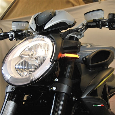 New Rage Cycles (NRC) MV Agusta Dragster 800 Front Turn Signal Kit (2019+)