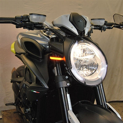 New Rage Cycles (NRC) MV Agusta Dragster 800 Front Turn Signal Kit (2019+)