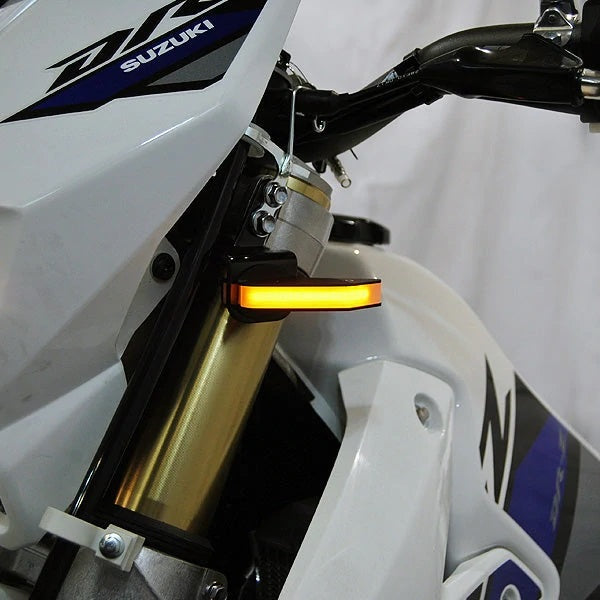 New Rage Cycles (NRC) Suzuki DRZ400 Front Turn Signal Kit