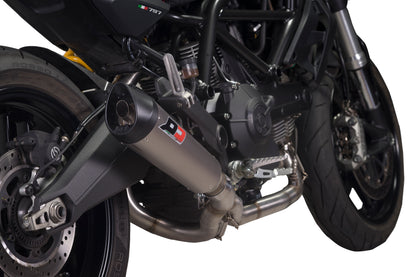QD Exhaust Full System with Tri-Cone or Max-Cone Muffler for Monster 797