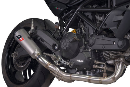 QD Exhaust Full System with Tri-Cone or Max-Cone Muffler for Monster 797