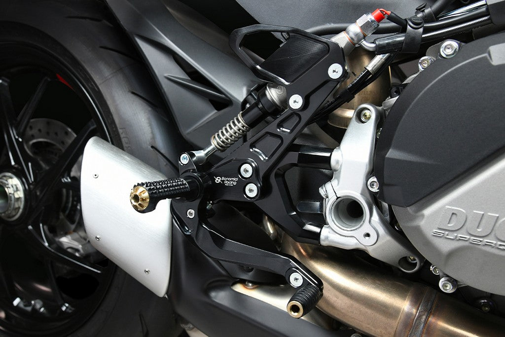 Bonamici Racing Aluminium Rearsets for the Ducati Streetfighter V2 2022+