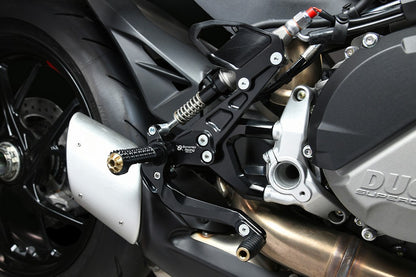 Bonamici Racing Aluminium Rearsets for the Ducati Streetfighter V2 2022+