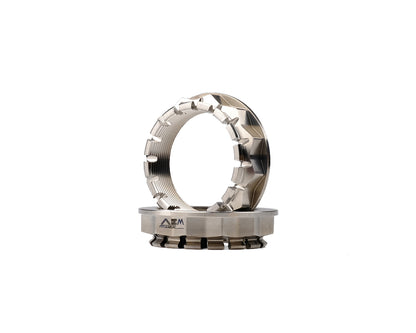 AEM FACTORY - DUCATI'S WITH SINGLE SIDED SWINGARM LARGE TITANIUM REAR WHEEL NUTS