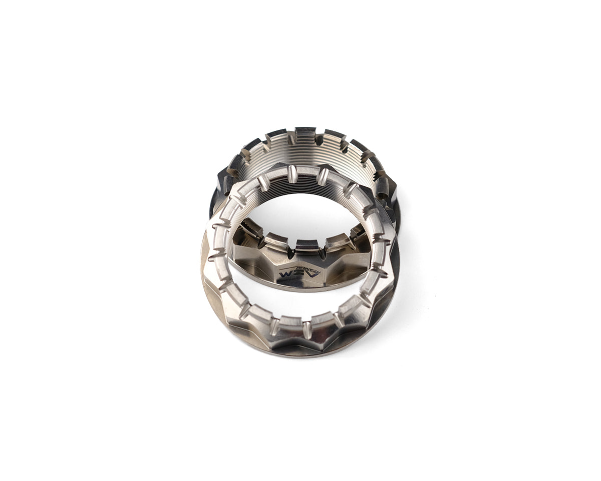 AEM FACTORY - DUCATI'S WITH SINGLE SIDED SWINGARM LARGE TITANIUM REAR WHEEL NUTS